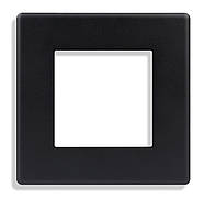 Двоклавішний вимикач 1DAL | Чорний, З індикацією (P86-SW2G.BL), фото 5