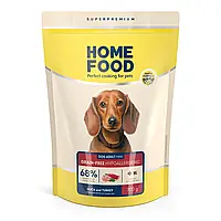 Беззерновий гіпоалергенний сухий корм для дорослих собак дрібних порід Home Food Качка з картоплею 0,7 кг