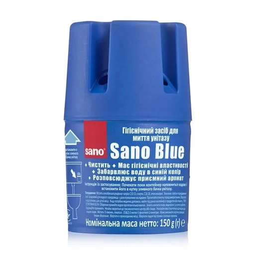 Гігієнічне мило для зливних бачків SANO Blue Морський, 150 г, фото 1