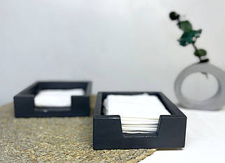 Серветниця з бетону. Тримач серветок.Підставка для серветок на стіл