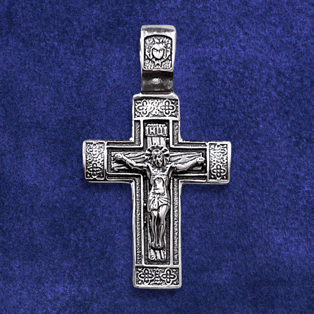 Хрестик срібний 6.26 г, чорнений