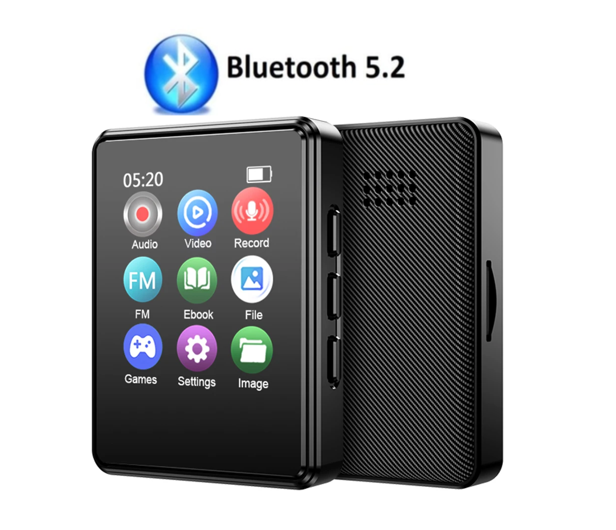 MP3 плеєр Rock Star M10 1.8" Bluetooth 5.2 Hi-Fi 64Gb із зовнішнім динаміком