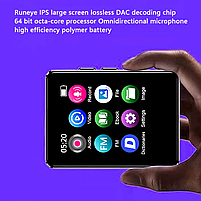 MP3 плеєр Rock Star M10 1.8" Bluetooth 5.2 Hi-Fi 64Gb із зовнішнім динаміком, фото 10