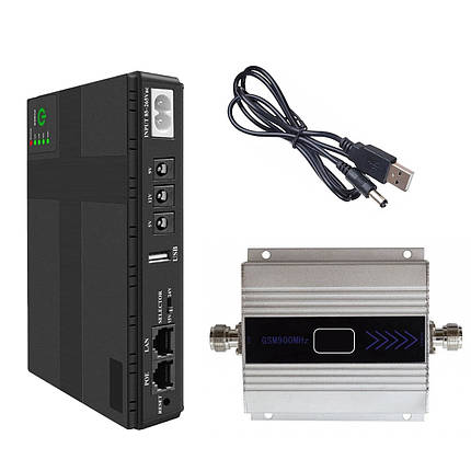 Комплект ДБЖ VIA Energy Mini UPS + Репітер 900МГц Aspor, фото 1