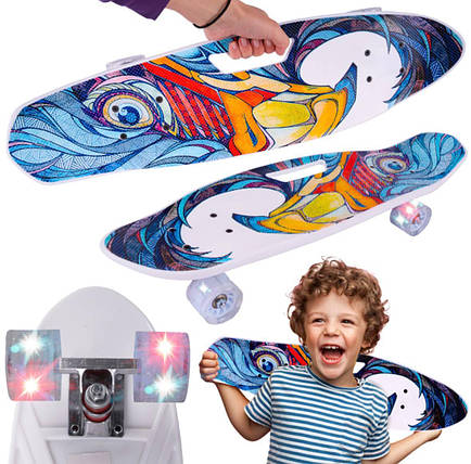 Скейтборд дитячий з підсвічуванням Malplay, фото 1