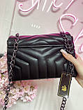 Сумка YSL чорна, фото 3