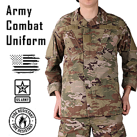 Вогнестійкий кітель, Розмір: Large Regular, Army Combat Field Jacket , Колір: MultiCam (FR)