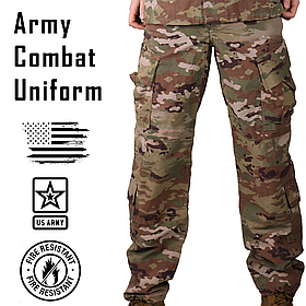 Вогнестійкі штани, Розмір: Large Short, Army Combat Field Pant, Колір: MultiCam (FR)