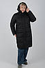 Жіночий чорний якісний теплий пуховик куртка Арізона з водовідштовхувальним просоченням, фото 4