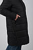 Жіночий чорний якісний теплий пуховик куртка Арізона з водовідштовхувальним просоченням, фото 5