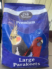 КОРМ ДЛЯ СЕРЕДНІХ ПАПУГ DELI-NATURE PREMIUM 4 кг.