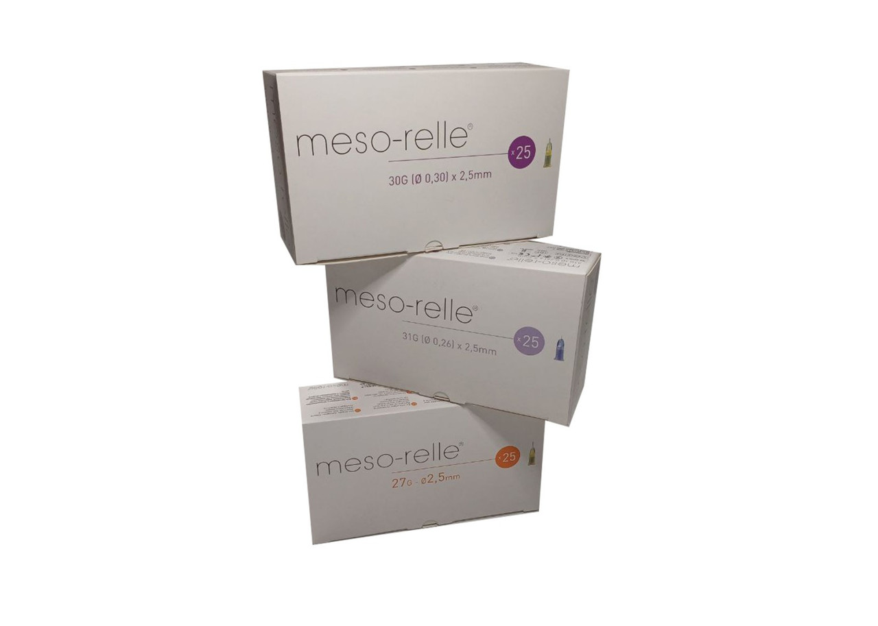 Голки для ін'єкцій мезотерапії Mesorelle 30Gx2,5 мм (1 шт)