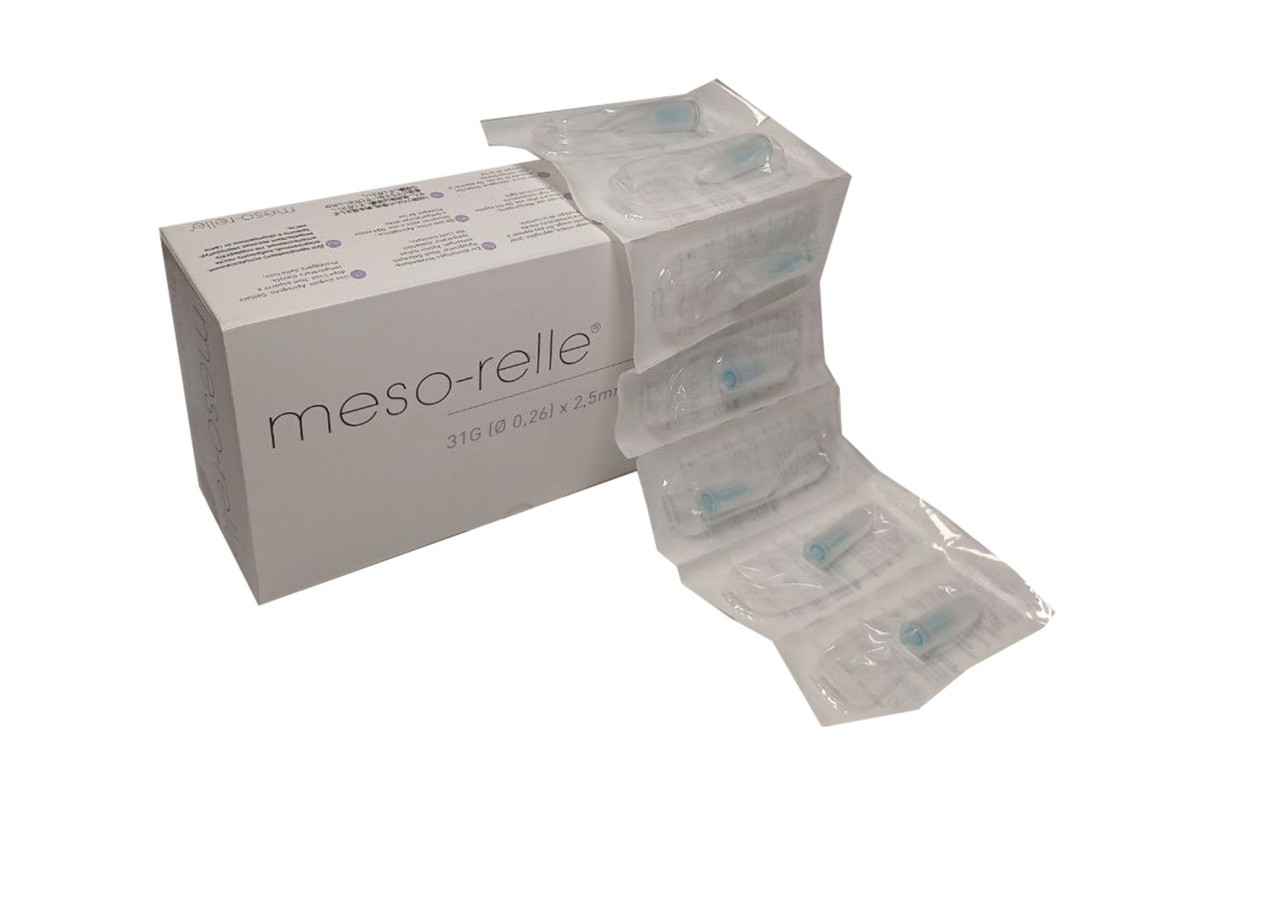 Голки для ін'єкцій мезотерапії Mesorelle 31Gx2,5 мм (1 шт)