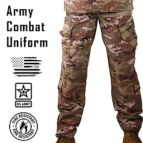 Вогнестійкі штани, Розмір: Large Regular, Army Combat Field Pant, Колір: OCP Scorpion W2 (FR)