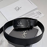 Шкіряний чоловічий ремінь з пряжкою автомат Ск (411), фото 4