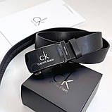 Шкіряний чоловічий ремінь з пряжкою автомат Ск (411), фото 6