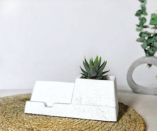 Органайзер з бетону.Настільний органайзер