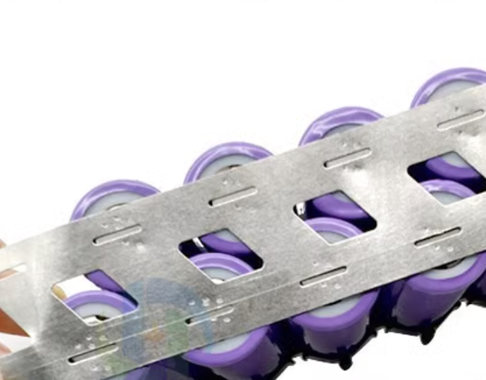 Подвійна нікельована смуга "коса" для 18650 0,15*25,5*18,5 мм, фото 1