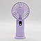 Портативний вентилятор на підставці, 5000 mah, від USB, Ліловий / Міні вентилятор акумуляторний, фото 7
