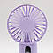 Портативний вентилятор на підставці, 5000 mah, від USB, Ліловий / Міні вентилятор акумуляторний, фото 8