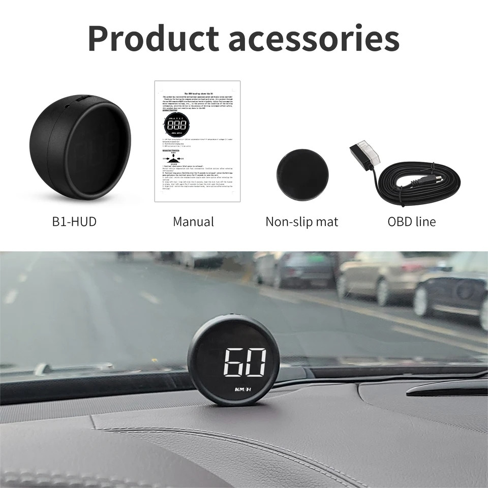 GPS HUB obd2 Speedometer G1 white GPSросомЕТР (УНІВЕРСАЛЬНИЙ) круглий дизайн, фото 1