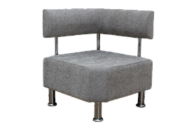 Модуль кутовий (Елемент кутовий, секція кутова) BNB Solo. Бежевий (Тканина Glory 03). Для очікування, примірювальної, коридора