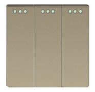 Сенсорний Wi-Fi терморегулятор + Вимикач (3 клав.) + Розетка 1DAL | Золото (P228-SW3G-TR.WF-ST.GD), фото 2