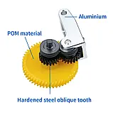 Шестерні екструдера із загартованої сталі для Bambu Lab X1 & P1 Series Hardened Steel Extruder Gear Assembly (оригінал, FAE015), фото 4