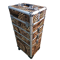 Валіза для майстрів на коліщатках Леопардова