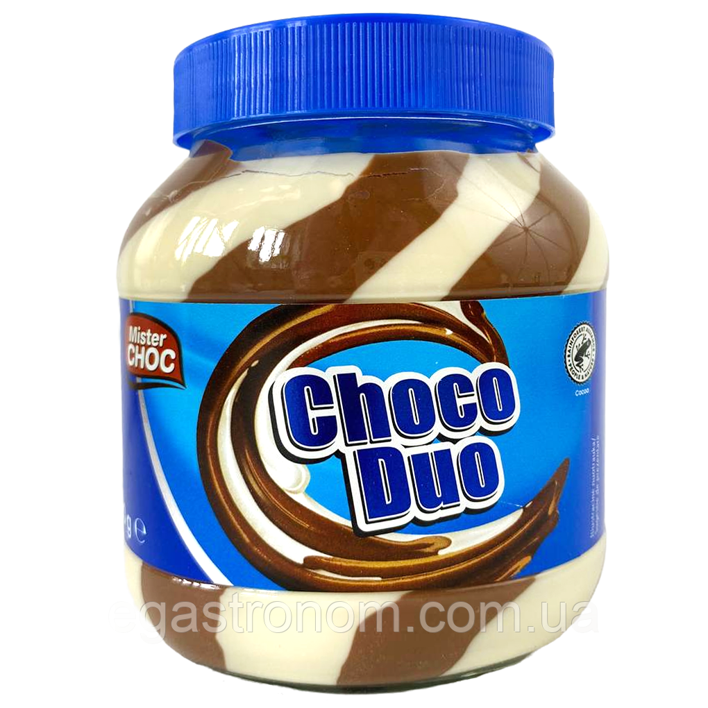 Шоколадна паста чоко дуо Містер Чок Mister Choc choco duo 750g 8шт/ящ (Код: 00-00016740)