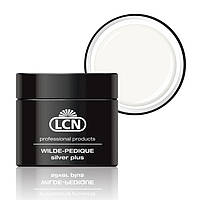 Гель для протезування нігтів на ногах зі сріблом LCN WILDE-PEDIQUE Silver Plus, 10 ml (Оригінал)