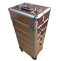 Валіза для майстрів на коліщатках Рожеве золото