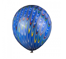 Куля 18"/45 см  Хвіст павича синій,  1 шт.