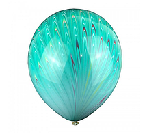 Куля 18"/45 см  Хвіст павича зелений,  1 шт.