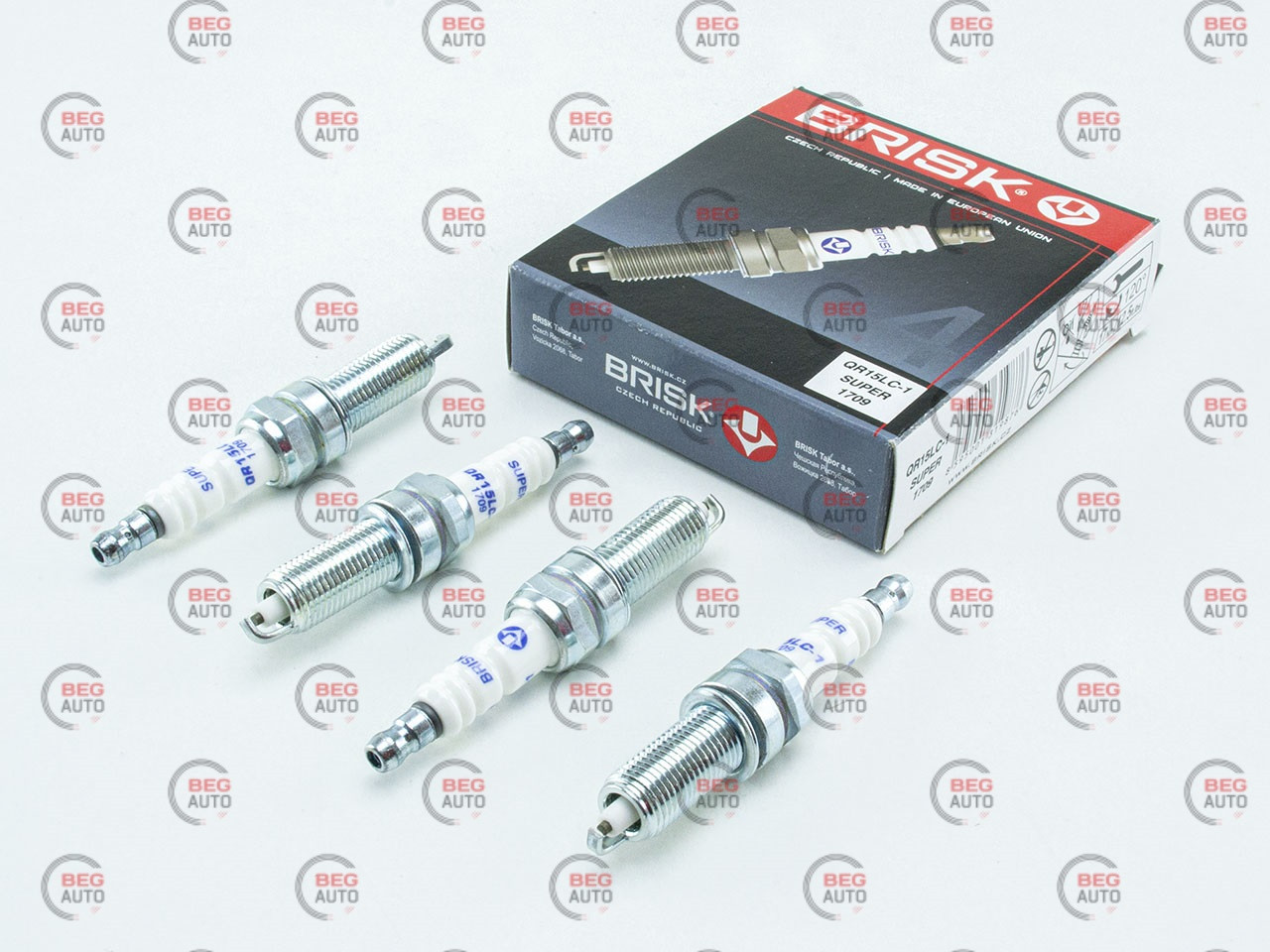 Свічки Brisk Super (QR15LC-1) Газель-Бізнес дв.А-274, Hyundai, KIA (4шт) (1709) (BRISK )