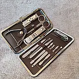 Набір манікюрних інструментів в елітному чохлі з малюнком 12 в 1. SV227, фото 3