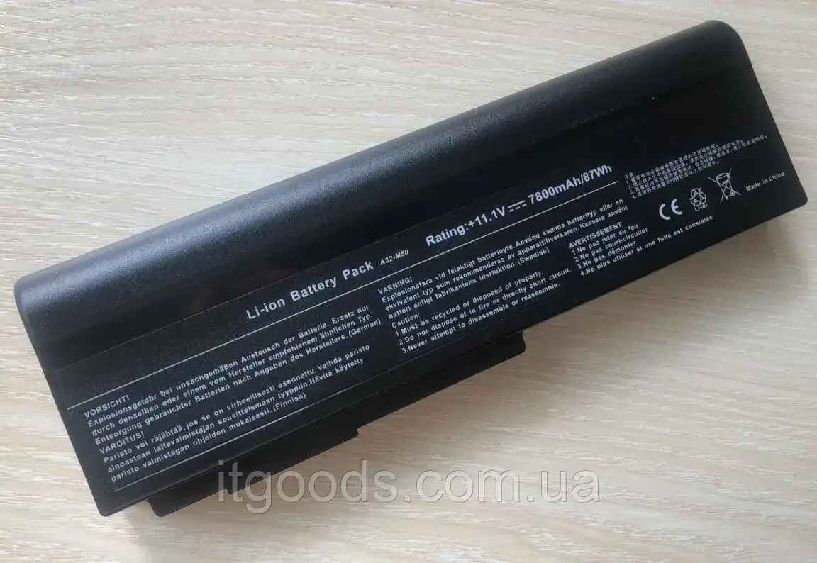 Посилена батарея 7800mAh Asus N61 N61J N61D N61V N61VG N61JA N61JV N53 N53S N53SV A32-M50 A32-N61 A32-X64