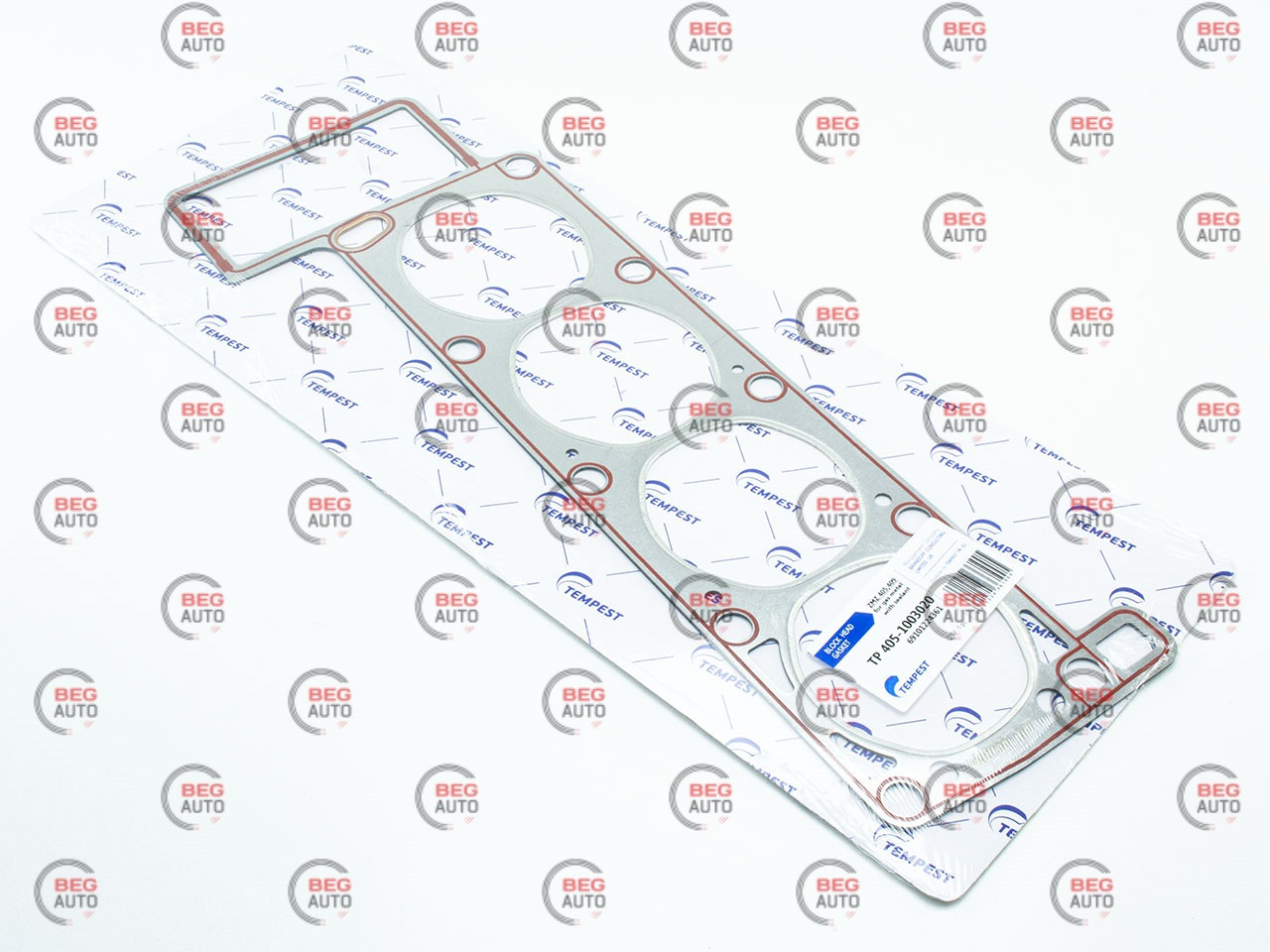 Прокладка Гбц газ-405 дв. Метал із герметиком (під газ) (TP.1353) (TEMPEST)
