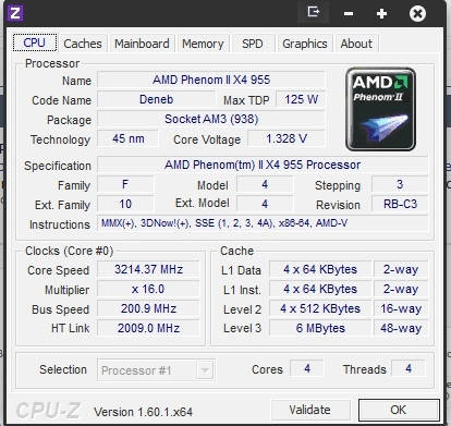 Процесор AMD Phenom II X4 955 Black Edition, 3.2GHz 125W, фото 3