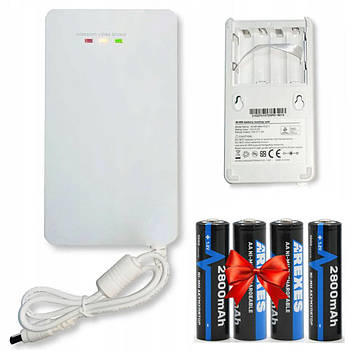 ДБЖ для роутера BBU15-DT + Подарунок 4шт Акумулятори АА 2800mAh Arexes / Безперебійник аварійний
