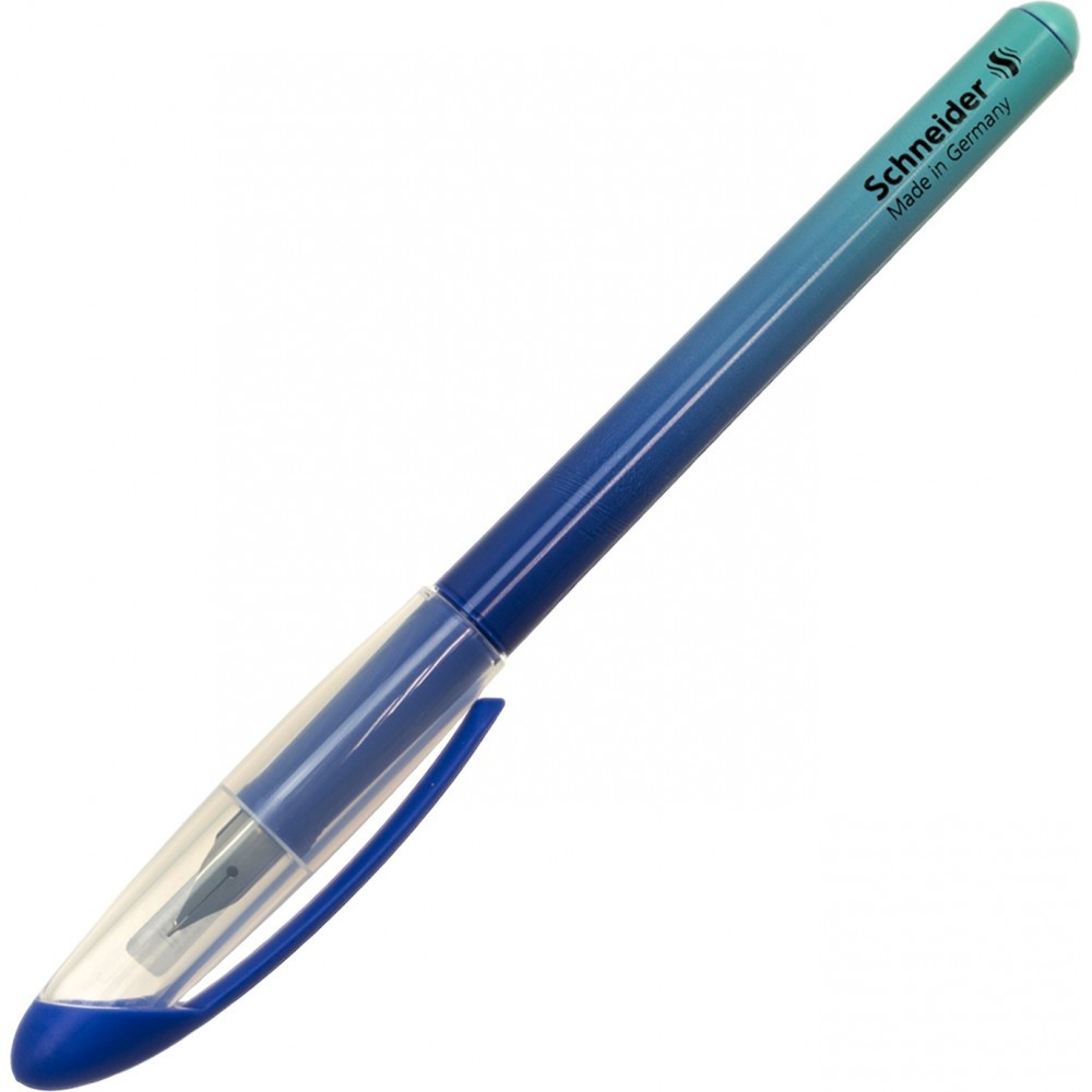Ручка пір'яна Schneider Voyage, блакитний ковпачок
