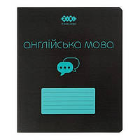 Зошит предметний ZiBi Kids Line 48арк клітинка АНГЛІЙСЬКА МОВА (Black)
