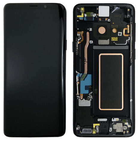 Дисплей (екран) для Samsung G965F Galaxy S9+ + тачскрин, чорний, TFT, з передньою панеллю, Midnight Black, фото 1