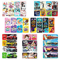 Набір ламінованих закладок (4шт) №АП-0902/Апельсин/(56)