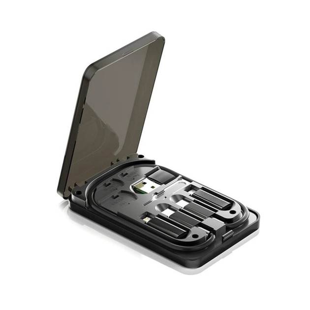 Комплект адаптерів Essager geometric multifunctional data cable storage box (ECJHZ-JH01-P), фото 1