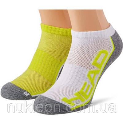 Популярний! Шкарпетки Head Performance Sneaker 2 пари 791018001-004 Жовтий/Сірий/Білий 43-46 (8720245076449) - Краща якість тільки