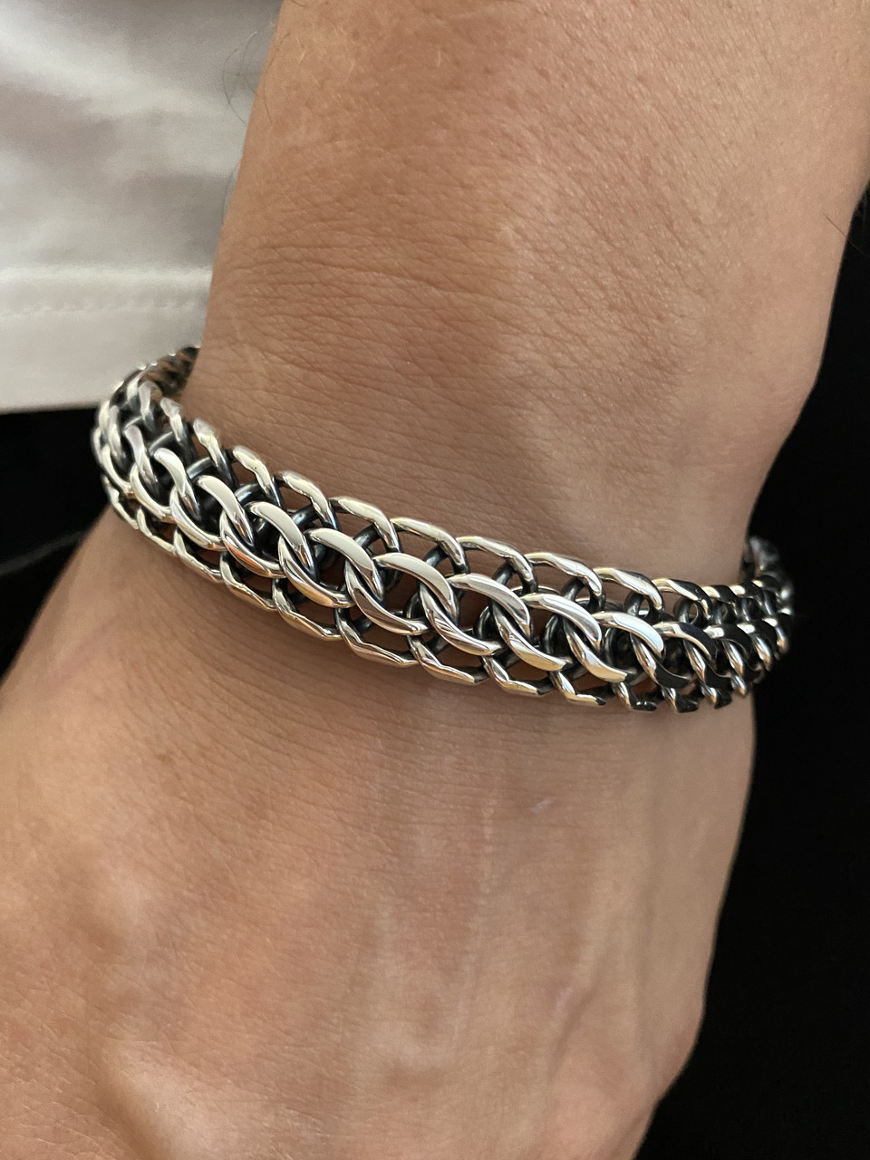 Срібний браслет Пітон, фото 1