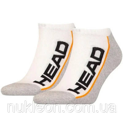 Популярний! Шкарпетки Head Performance Sneaker 2 пари 781008001-062 Білий/Сірий 35-38 (8718824546254) - Краща якість тільки на, фото 1