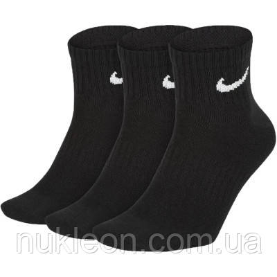Популярний! Шкарпетки Nike U NK EVERYDAY LTWT ANKLE 3PR SX7677-010 38-42 3 пари Чорні (888407237430) - Краща якість тільки на