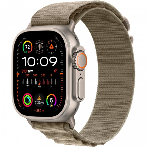 Умные часы Apple Watch Ultra 2 49mm Titanium Case with Olive Alpine Loop Small (MREX3 / MRFH3)